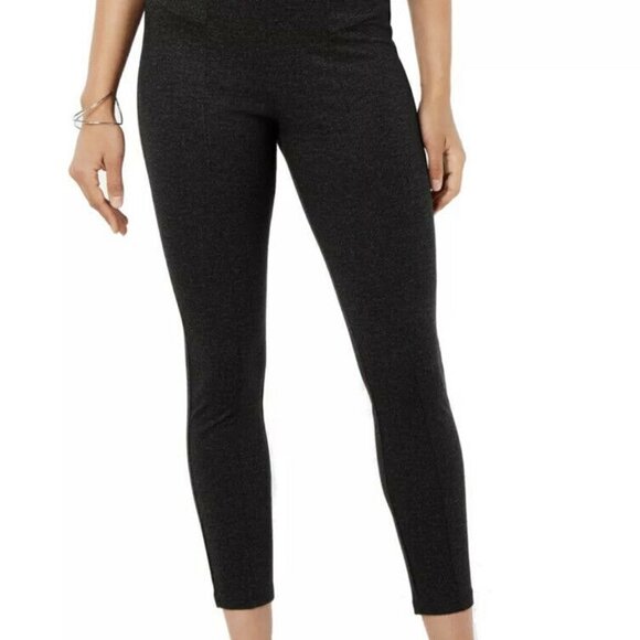 HUE Pants - L317 Hue High-Waist Knit Cropped Leggings - S
